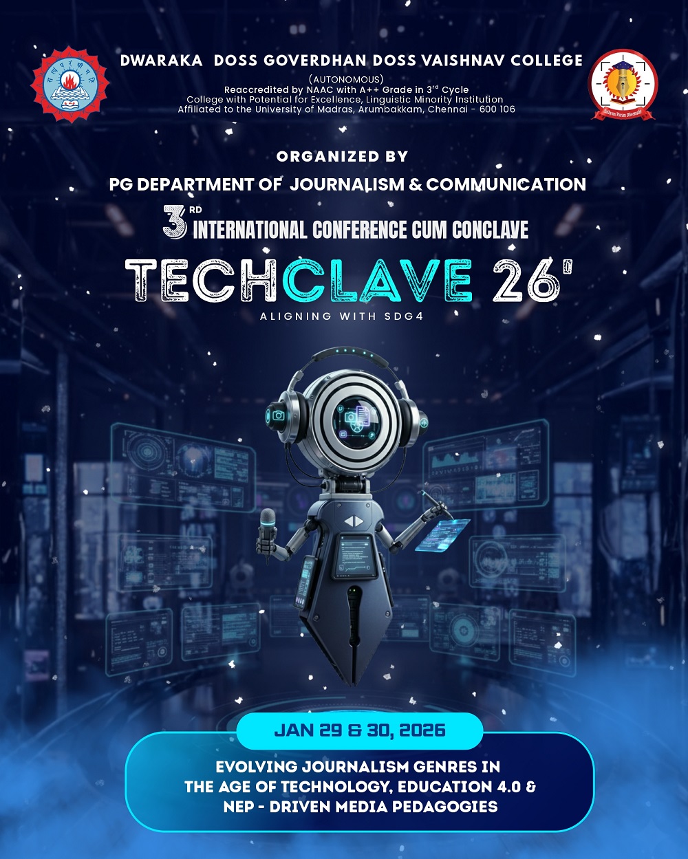 International Conference cum Conclave on Evolving Journalism Genres in the Age of Technology, Education 4.0 & NEP-Driven Media Pedagogies