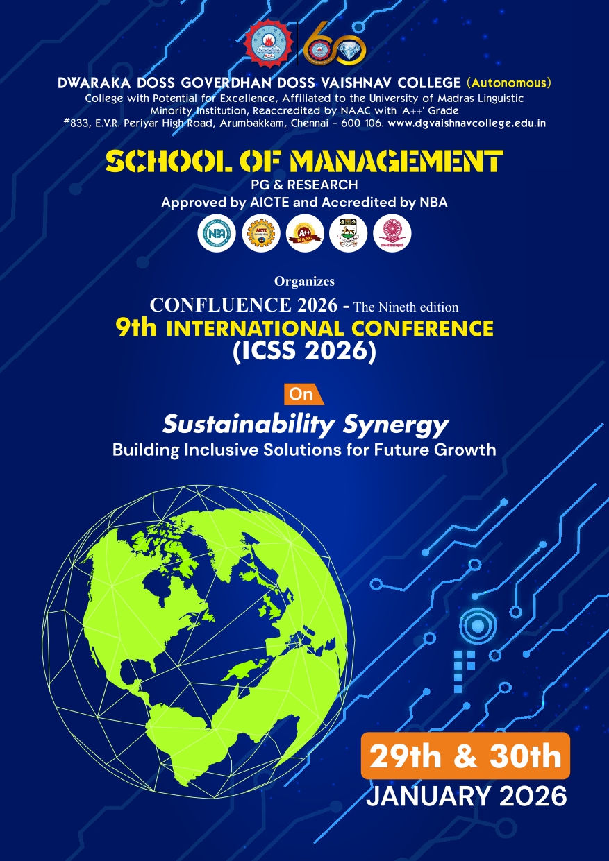 CONFLUENCE 2026 – The Ninth Edition, the 9th International Conference ICSS 2026 on “Sustainability Synergy: Building Inclusive Solutions for Future Growth”
