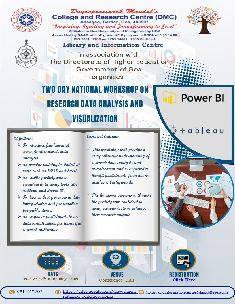 Research Data Analysis and Visualisation