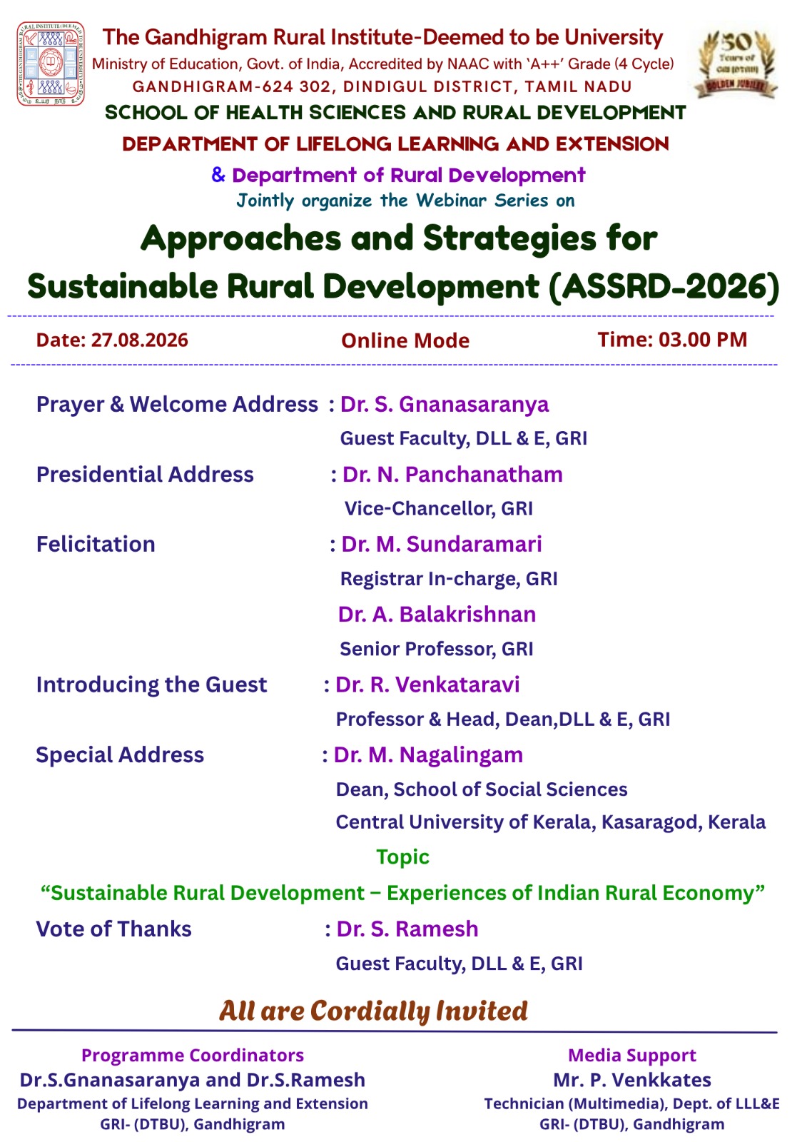 Approaches and Strategies for Sustainable Rural Development – ASSRD-2026