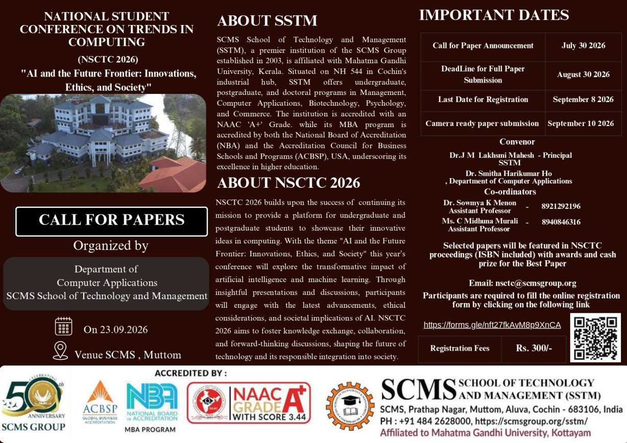 National Student Conference on Trends in Computing (NSCTC 2026)